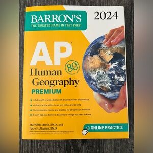 Barron’s AP Human Geography premium 2024 test prep